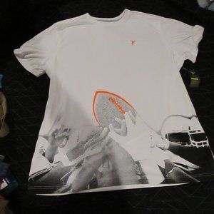 NEW NWT OLD NAVY ACTIVE  MENS FOOTBALL WHITE SHORT SLEEVE  SHIRT GO DRY  XXL